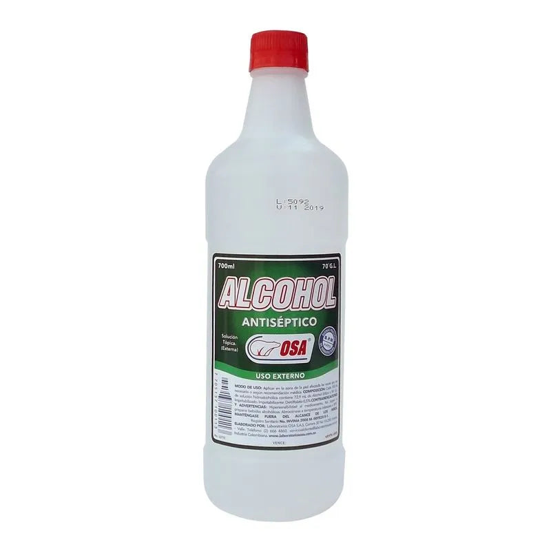 Alcohol antiséptico al 70%