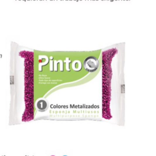 Esponja Fuller Pinto metalizada colores